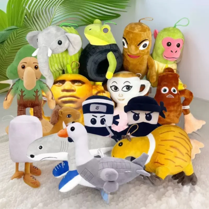Фото Новый Brainrot плюшевый итальянский Brainrot Animals Tralalelo Tralala Shark Glorbo Frutto Drillo Cabucino Assasino мягкая кукла игрушки №5