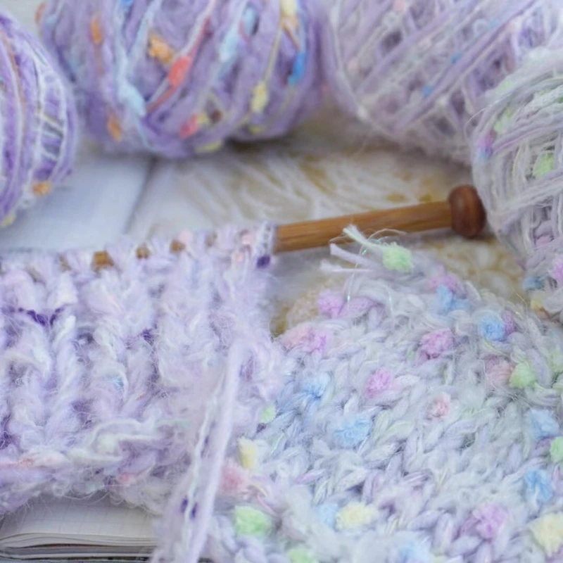 Светильник-фиолетовая серия ручная Смешанная характеристика вязальная сумка с