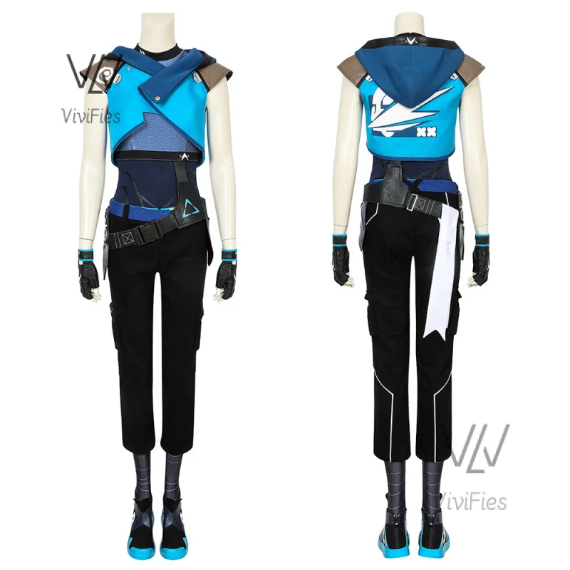 Jett косплей игра Valorant Cosplay【 XS-3XL 】 DokiDoki-R Женский костюм VALORANT размера плюс