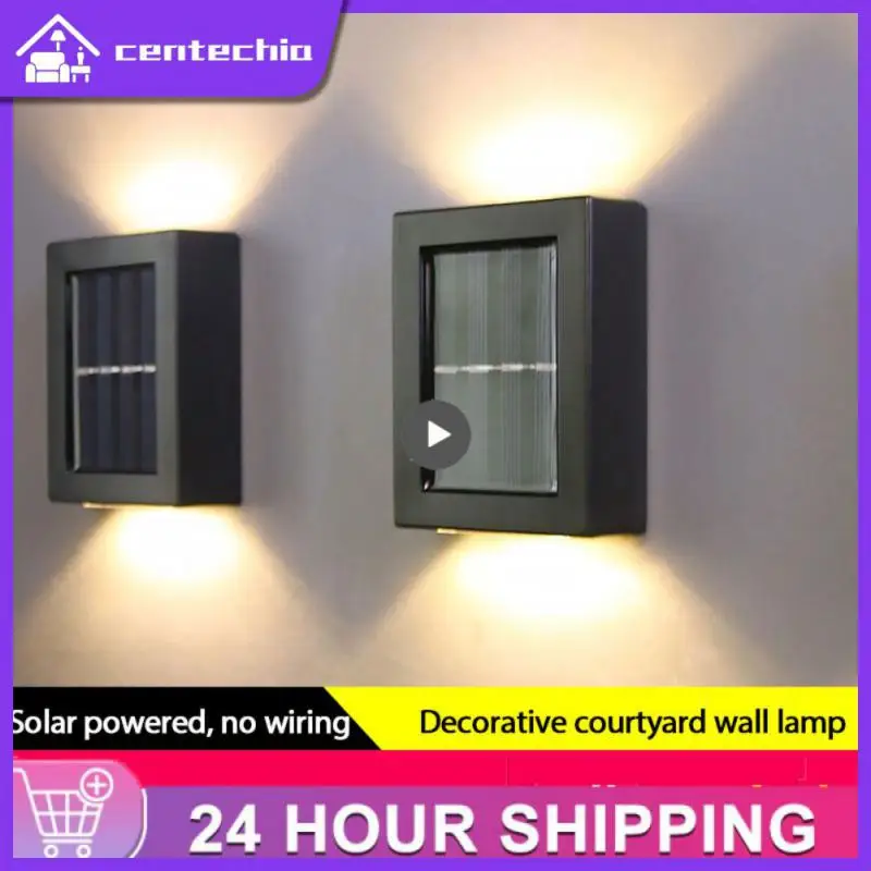 

1~10PCS Solar Wall Lamps LED Outdoor Fence Deck Garden Patio Pathway Stairs Lights