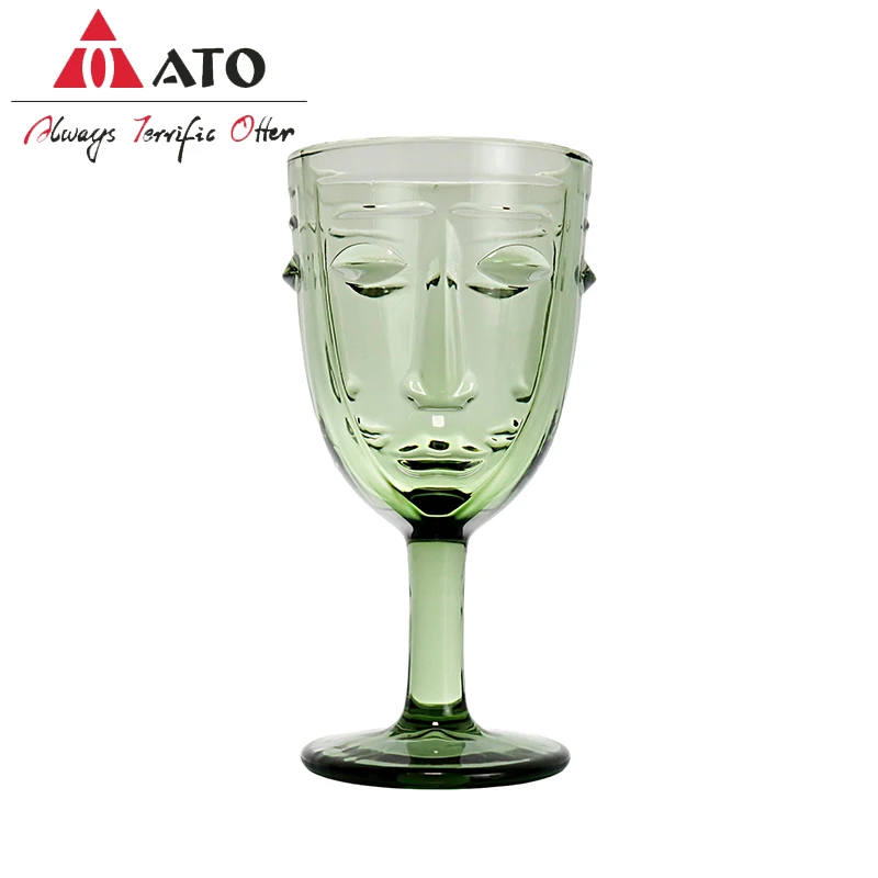 

ATO Green Drinking Glasses red wine glass tabletop Cup for Home hotel