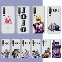 lvtlv anime jojos bizarre adventure phone case for redmi note 5 7 8 9 10 a k20 pro max lite for xiaomi 10pro 10t