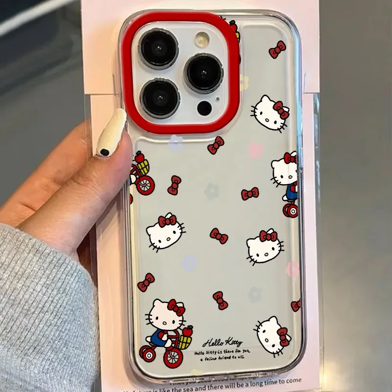 Hello Kitty Clear Space чехол для телефона Oppo A2 A3 A9 A5 A16 A53 A55 A60 A72 A76 A78 A92 A92S A74 A97 A98