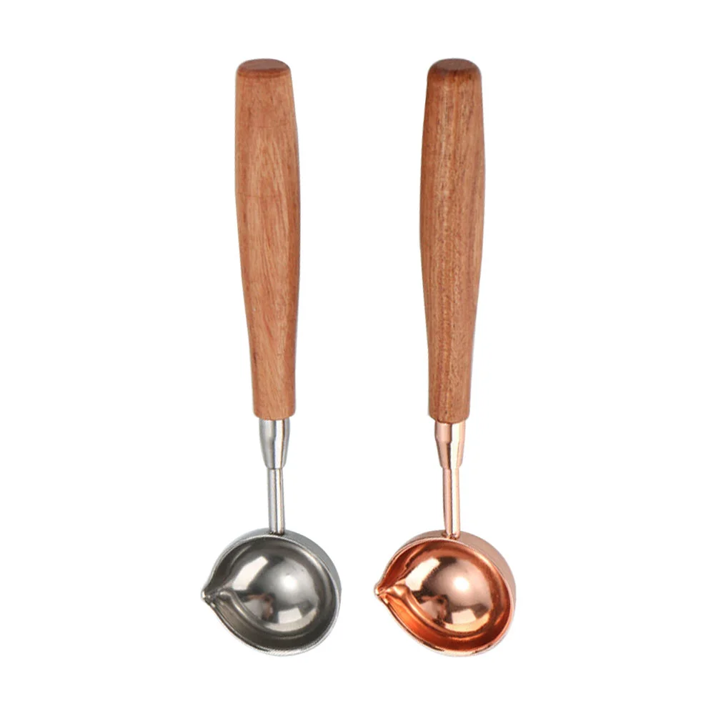 

2pcs Measuring Spoons Short Handle Spoon Metal Measuring Spoons Measure Serving Spoons Salt Measuring Spoons Seal Wax Spoon
