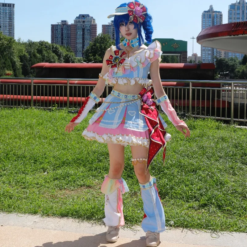 Фото Костюм для косплея Хосимия Ичиго из Aikatsu, платье Лолита для девочек, униформа для Хэллоуина, Рождества, косплей-конвенций, аниме-наряд №2