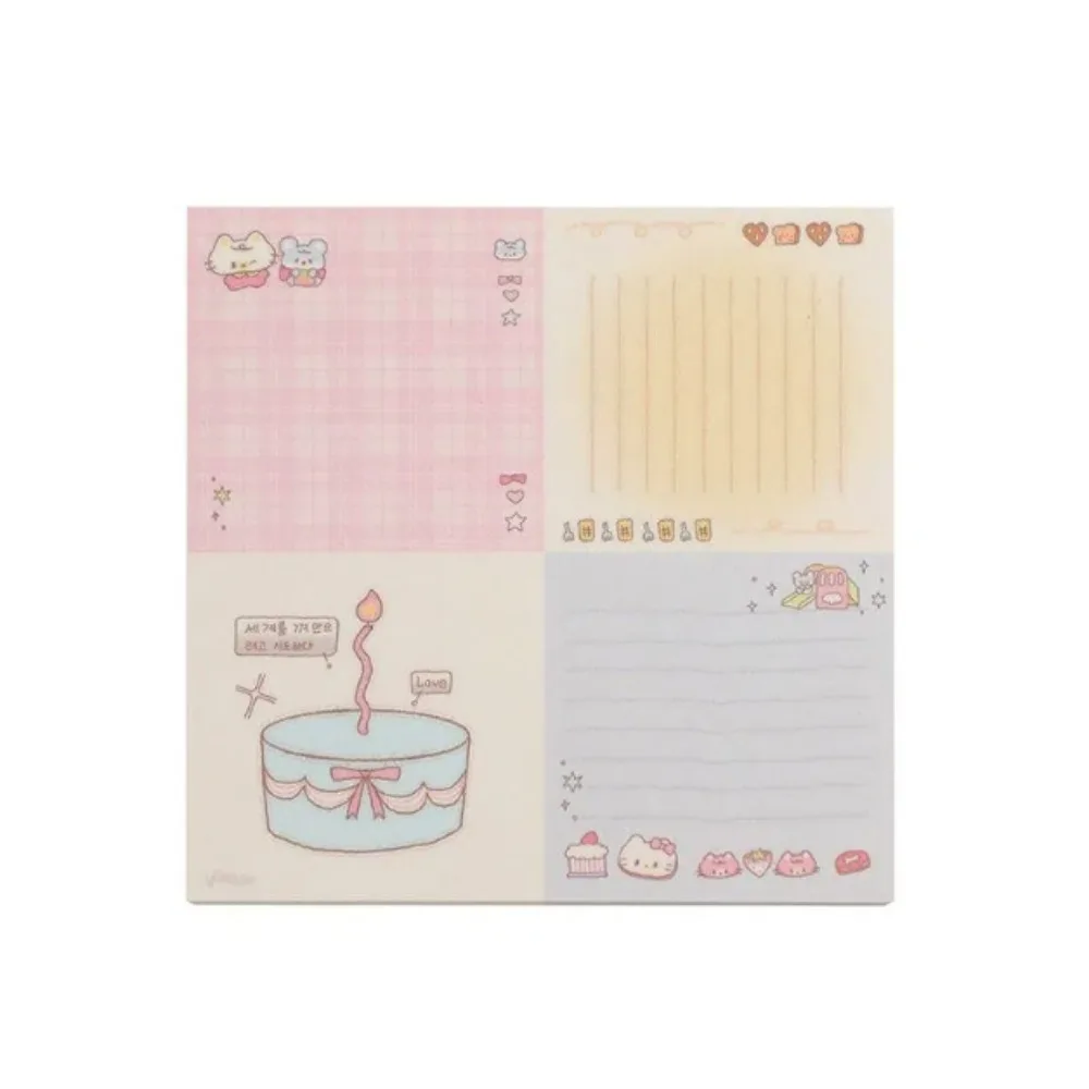 Милый милый блокнот с героями мультфильмов квадратный эстетическая бумага для