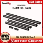 SmallRig 15 мм с резьбой M12, черные стержни из алюминиевого сплава для DSLR-камеры, универсальные аксессуары (6 шт.) 1659