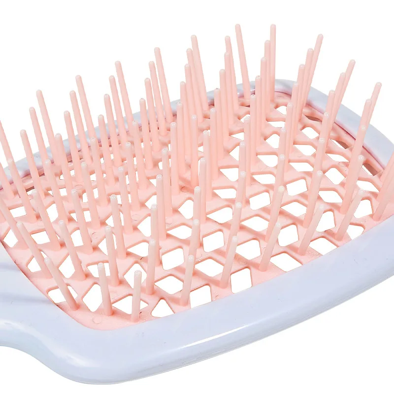 

Fluffy styling comb grid comb hairdressing hair honeycomb comb plastic massage comb dry and wet dual-use hollow comb