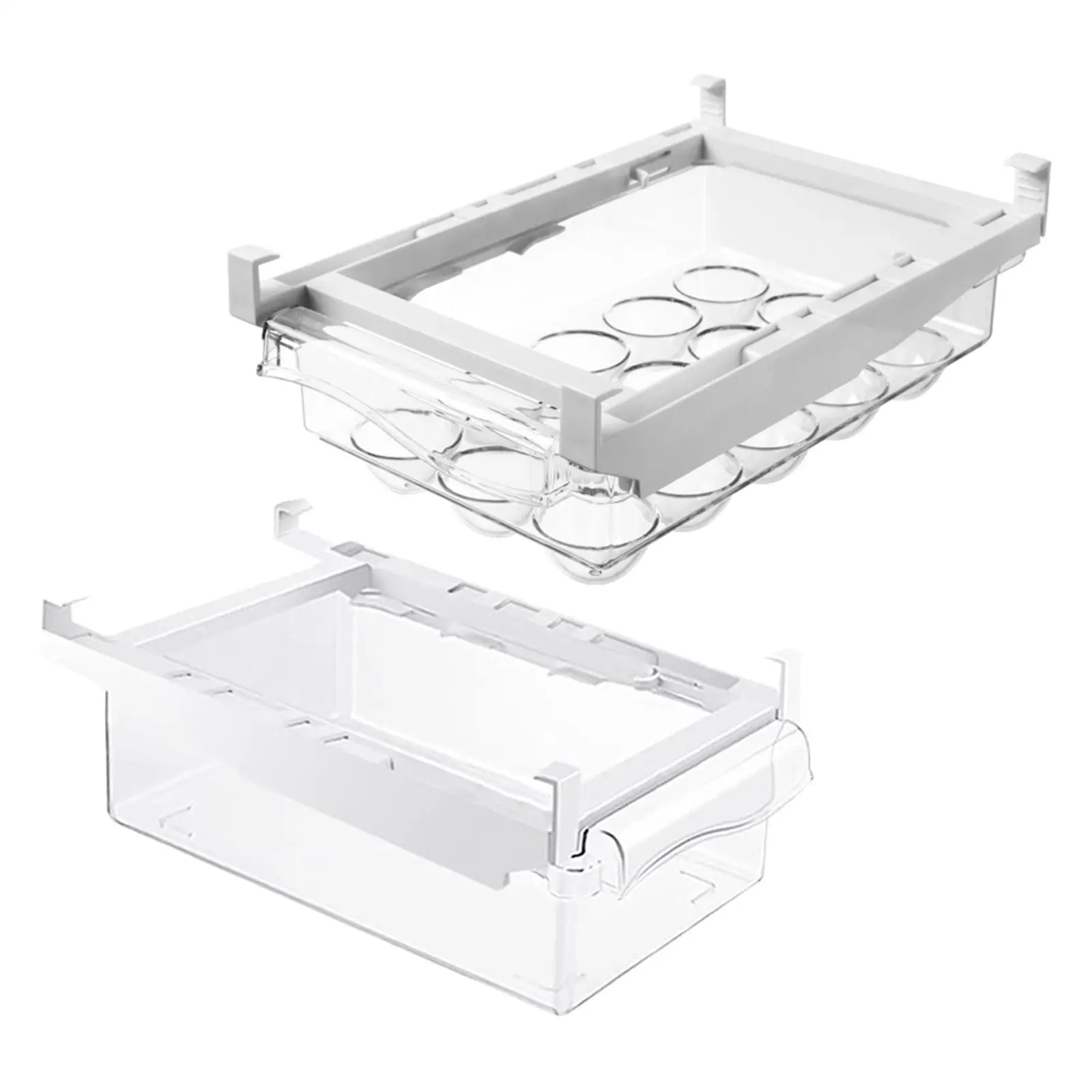 

Refrigerator Drawer Organizer Fridge Shelf Holder Storage Box