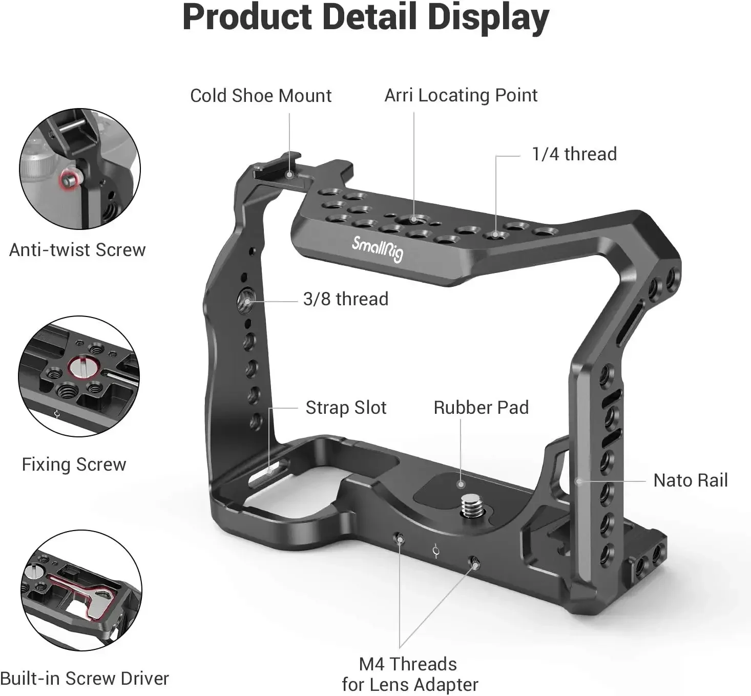 Фото Новый легкий кейдж SMALLRIG для камер A7 III / A7R III / A9 - 2918 В наличии 2026 №3