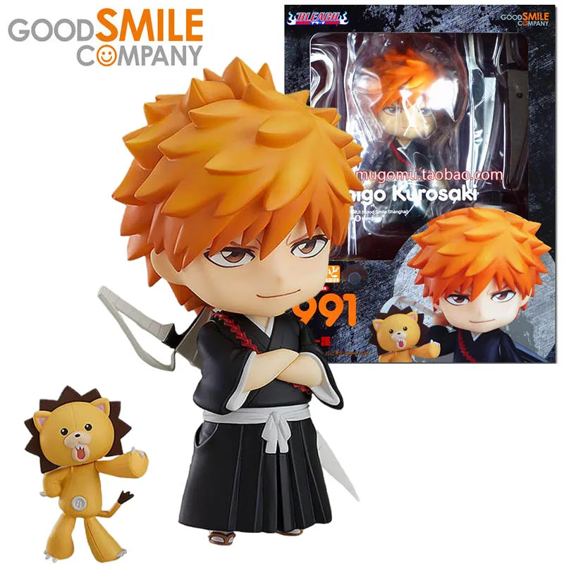 

10Cm Original Good Smile Gsc Nendoroid Bleach Kurosaki Ichigo Q Verision Collectible Action Figure Model Toy Holiday Gift