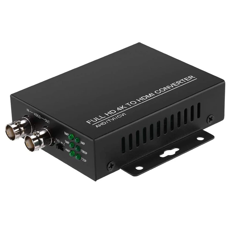 

TVI To CVI To HDMI-Compatible Video Converter Adapter, Support Full For HD 4K 720P/1080P/3MP Video Converter US Plug