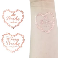 20pcs wedding decorations team bride temporary tattoos stickers bridal shower bride to be bachelorette party hen party supplies