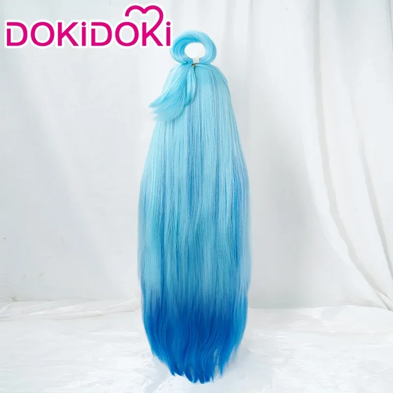 Парик Aquaa для косплея аниме DOKIDOKI costplay женские длинные синие волосы термостойкий с