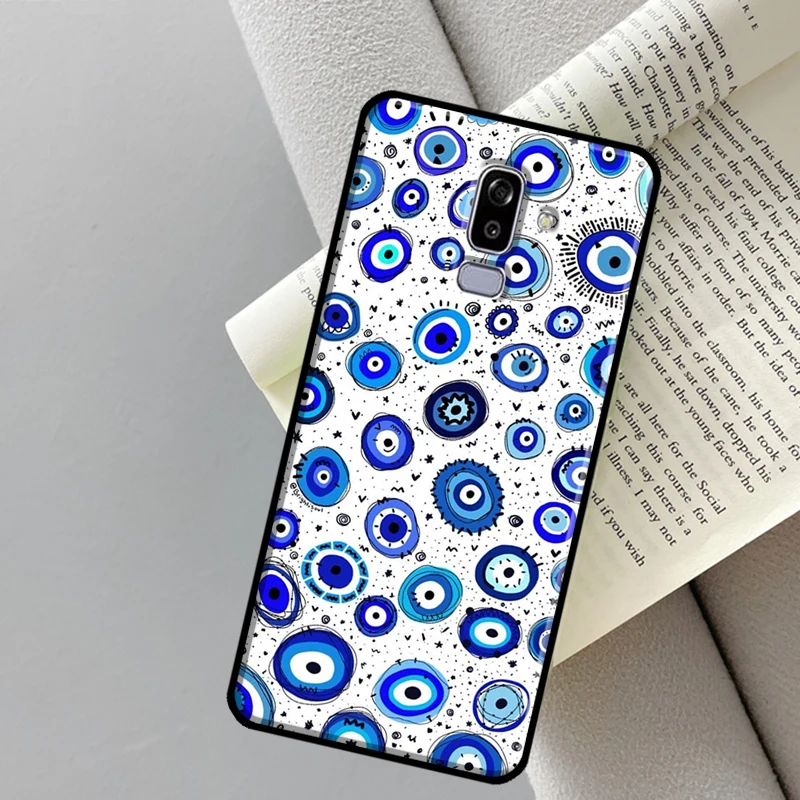 Фото Nazar Boncuğu чехол сглаза для Samsung Galaxy J4 J6 Plus A6 A7 A8 A9 J8 2018 A3 A5 J1 2016 J3 J5 J7 2017 чехол №5