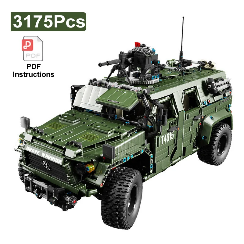

3175 шт., Детский конструктор MOC внедорожник, в виде башни