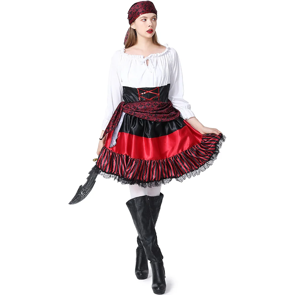 Костюм на Хэллоуин платье с длинными рукавами комплект шарфами для девочек