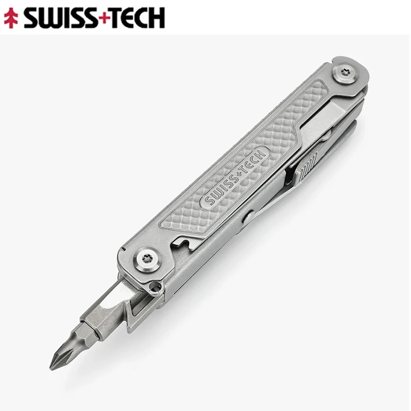 Фото SWISS TECH 11 в 1, ножницы, отвертка, мини-универсальный нож, портативный нож для выживания, кемпинга, EDC, инструменты, гаджеты №5