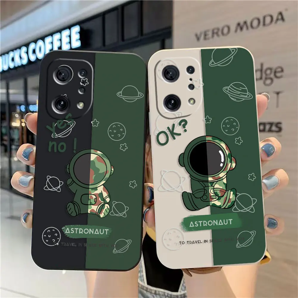 

Phone Case For OPPO OPPO FIND X5 X6 X3 X2 REALME 5 6 7 X50 RENO ACE 2 4G 5G PRO Case Funda Cqoue Shell Capa Astronaut Camouflage