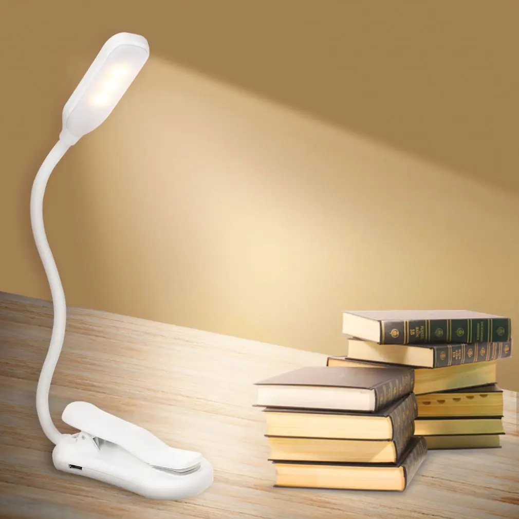 

Led Eye Protection Learning Folding Clip Usb Charging Bedroom Table Lamp Student Dormitory Bedside Reading Desk Lamp