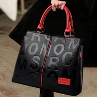 fashion ladies quality leather letter shoulder bags for women luxury handbags women bag designer fashion large capacity tote bag