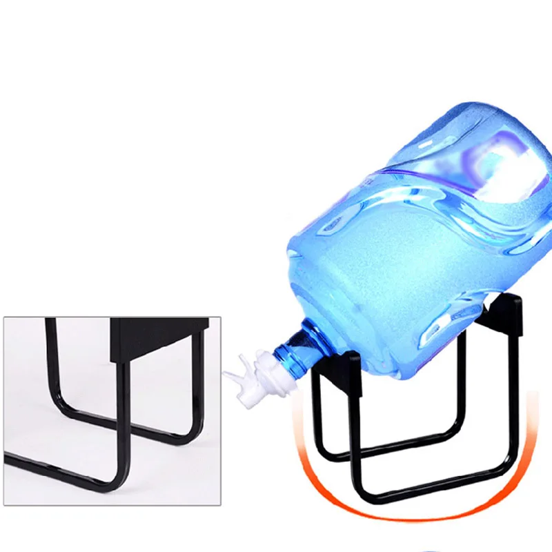 

Metal Gallon Water Jug Stand with 55mm Dispenser Nozzle Organis Non-slip Drinking Water Cooler Holder Rack Portable Save More