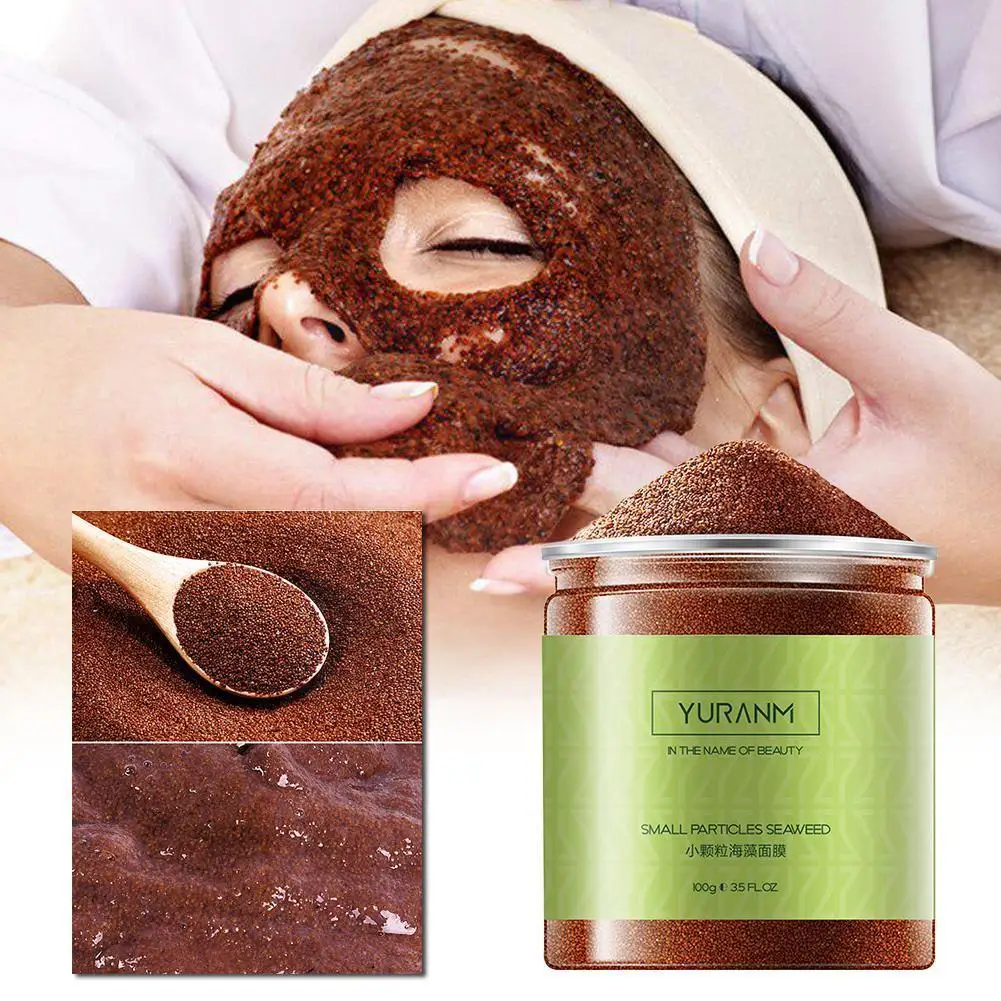 

Facial Mask Natural Seaweed Mask Granules Powder Collagen Face Mask Care Whitening Anti Skin Beauty wrinkle Moisturizing W9V4