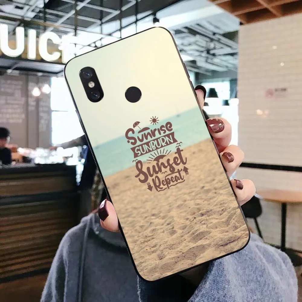 Летний Пляжный чехол для телефона Xiaomi Mi 5X 8 9 10 11 12 lite pro 10T PocoX3pro PocoM3 Note