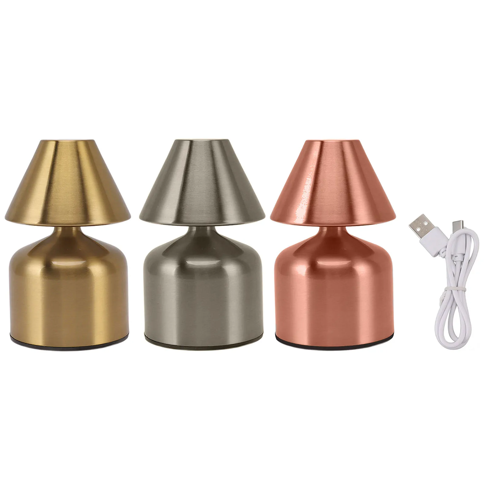 

Беспроводная Ночная лампа, 3 Вт, 1800 мАч, регулируемая прикроватная лампа для дома и офиса, 3 цвета