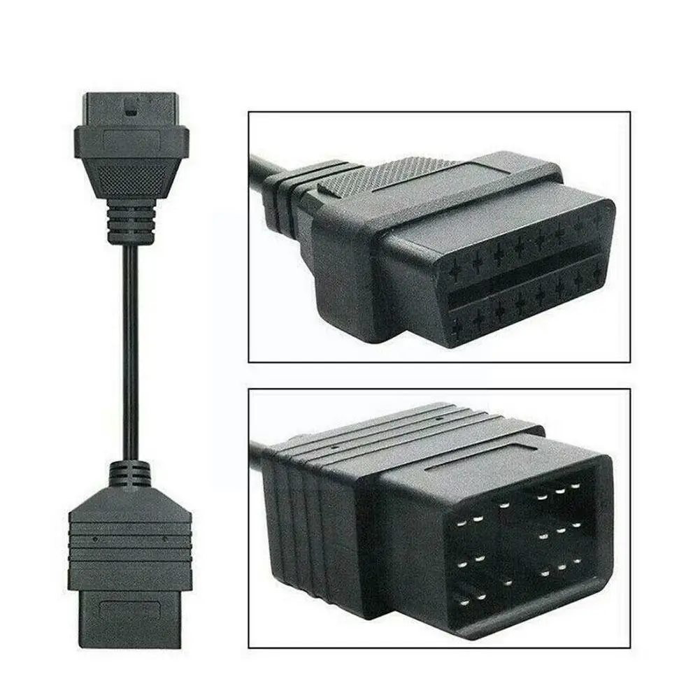 

Car Obd Ii Cable For 17pin & 22pin Male To 16pin Obd 2 Female Diagnostic Connector For 17 Pin 22 Pin Obdii Ad N4u7