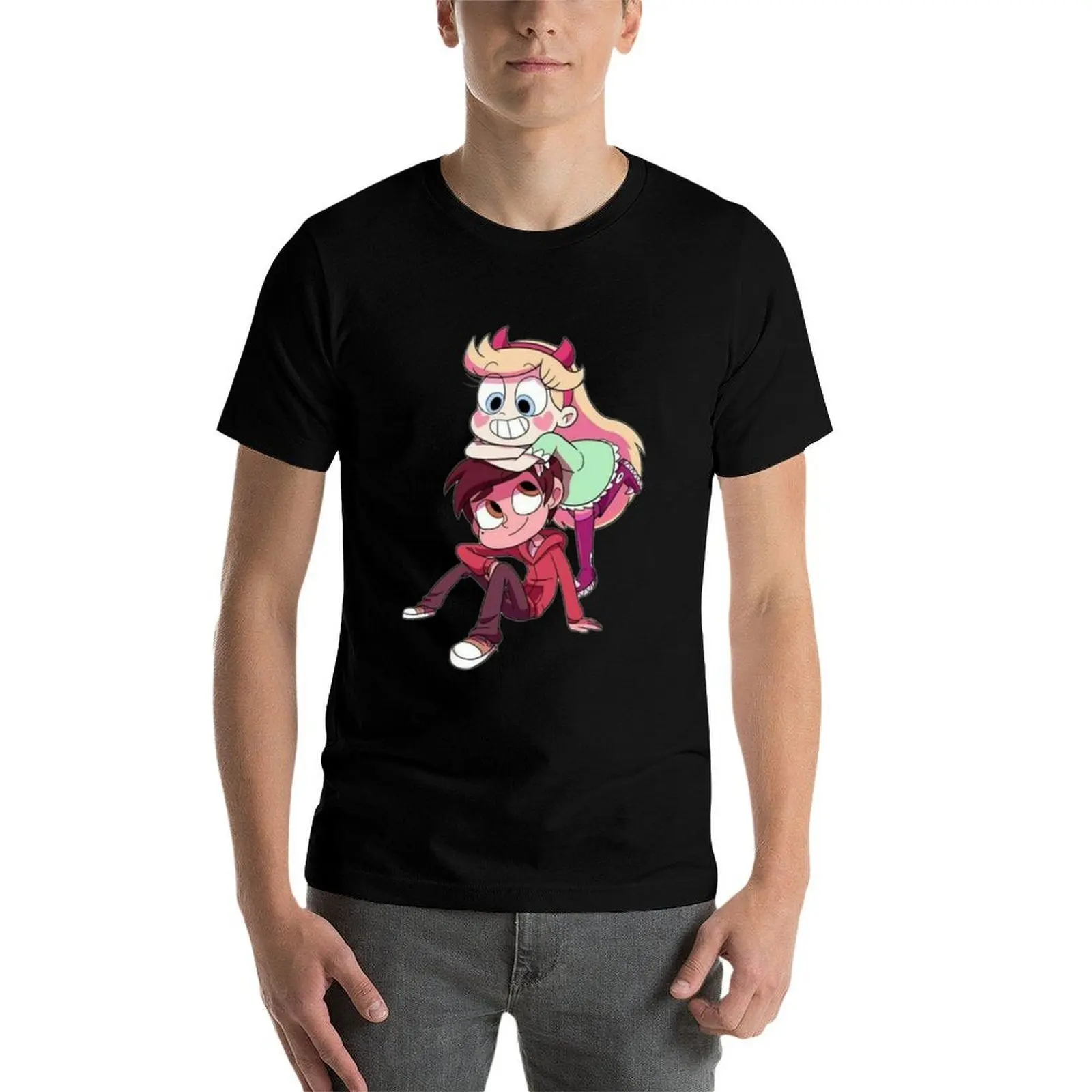 Фото Футболка Starco Cute Love, повседневная, свободного кроя, летняя футболка. №4