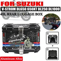 for suzuki v strom 650 xt dl650 dl250 dl1000 vstrom parts 45l top box rear luggage helmet case trunk storage key trunk toolbox