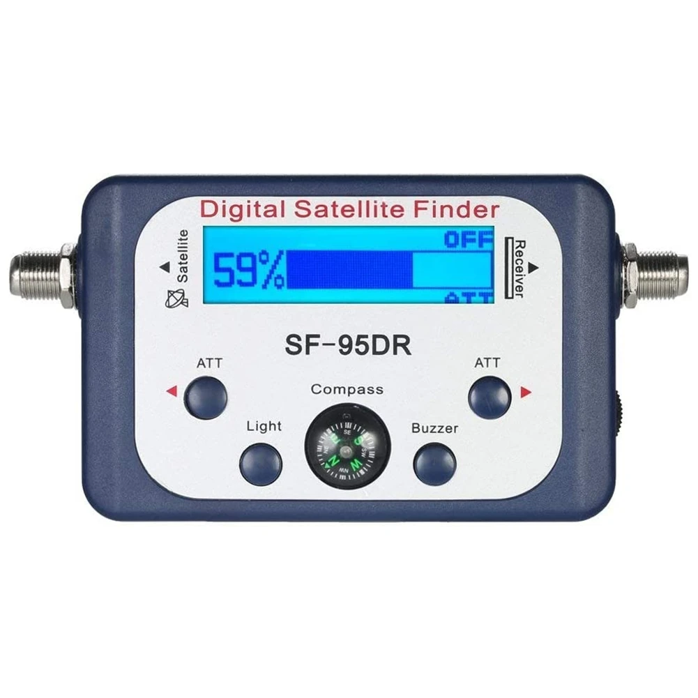 

Digital for Tester Meter TV Signal Receiver Sat Finder with Compass and LCD Display FTA DVB S2