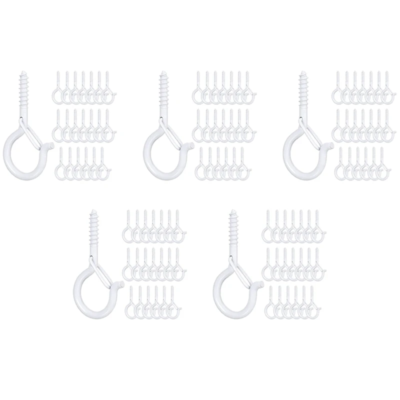 

Q-Hanger Hooks Ceiling Q Screw Hook Screw Lights Hanger Christmas Lights Hanger Hook Ceiling Screw Hanger(100, White)