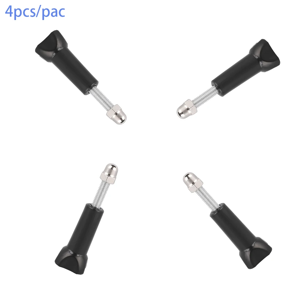 

4pcs/lot Go Pro Accessories Tripod Mount Adapter Knob Bolt Nut Long Thumb Screw for Go pro 9 8 7 6 5 4 3 Yi 4K Sjsssss