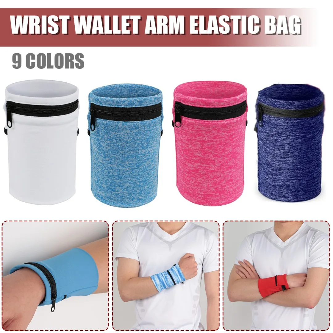 

1 шт. портативный спортивный наручный Карманный Кошелек на запястье сумка на молнии для бега путешествий тренажерного зала поддержка запястья Карманный Кошелек на запястье