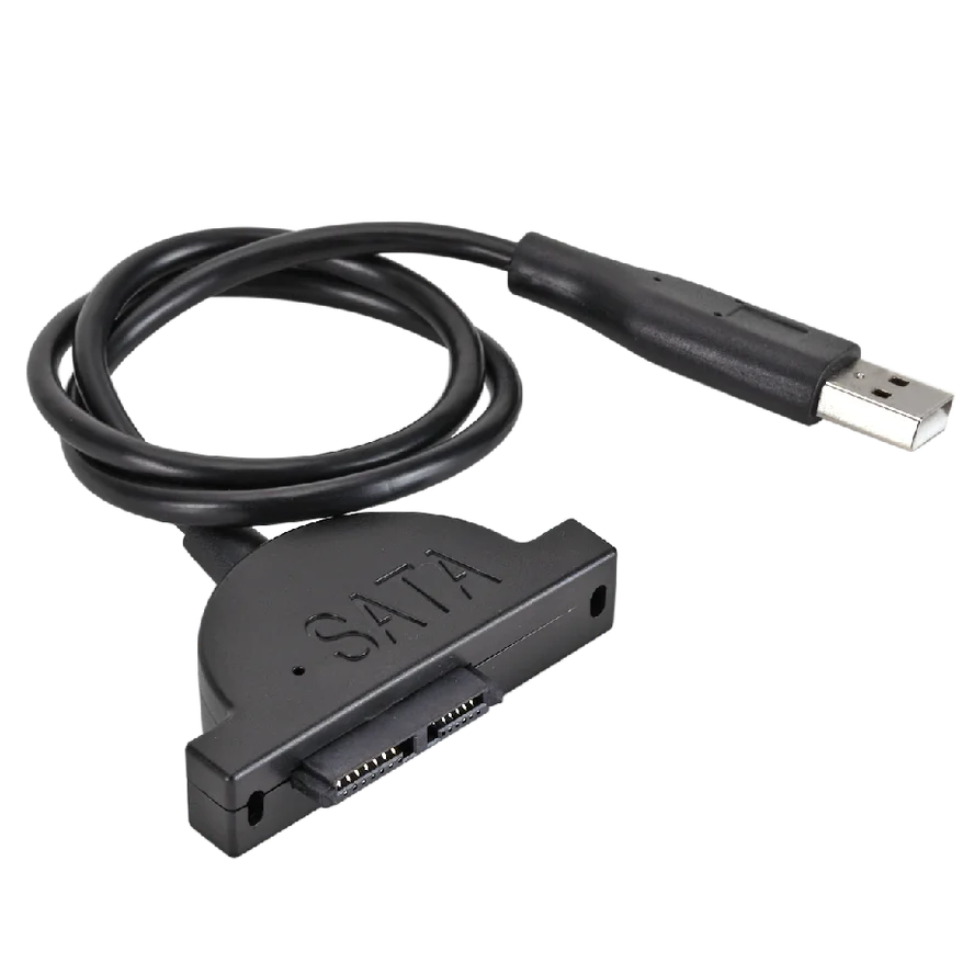 Новый адаптер USB 2 0 для Mini Sata II 7 + 6 13Pin ноутбука CD/DVD ROM преобразователь привода Slim Line