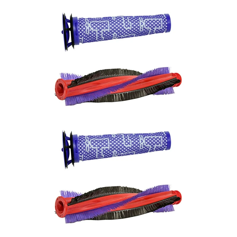 

HOT！-2X Vacuum Brush Motor Filter Brush Bar Vacuum Cleaner Accessories For Dyson V6