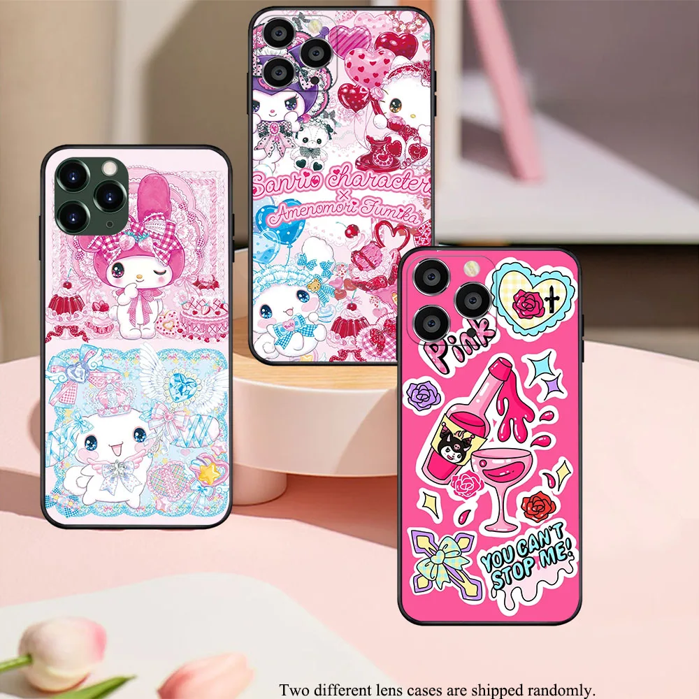 UK-72 My melody and Kuromi Soft чехол для VIVO Y3 Y3S Y15 Y17 Y19 Y5S Y20 Y81I V15 V20 V20i SE Y70 Y11 Y12 Pro