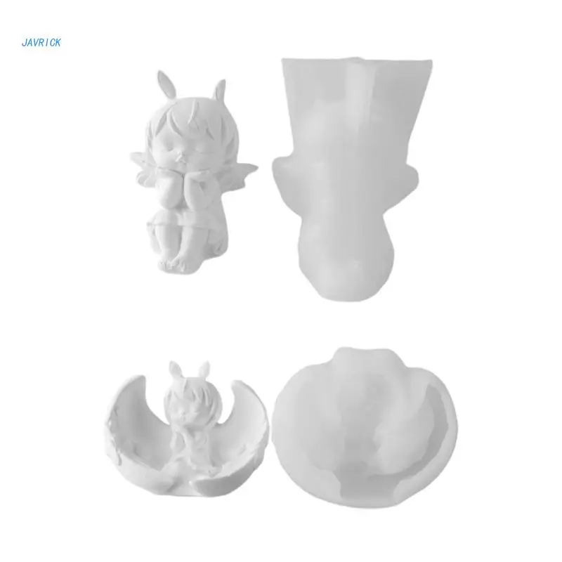 

Angel-Doll with Wing Silicone Mold For Soap Making For DIY Plaster