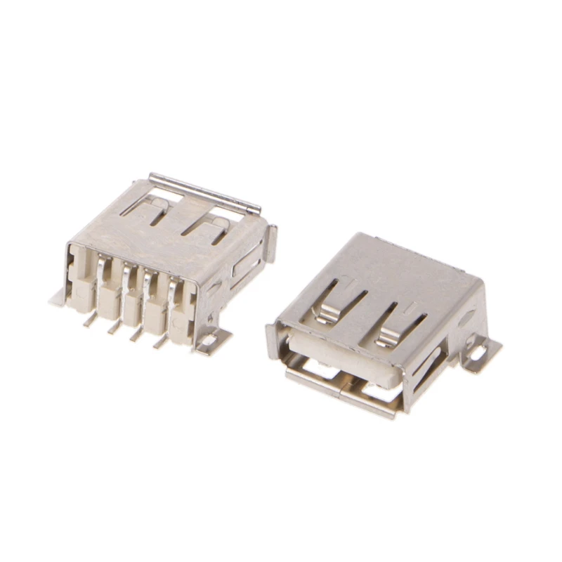 

10 Pcs USB Type A 4 Pin Female Connector 180 Degree Socket SMD Surface Mount