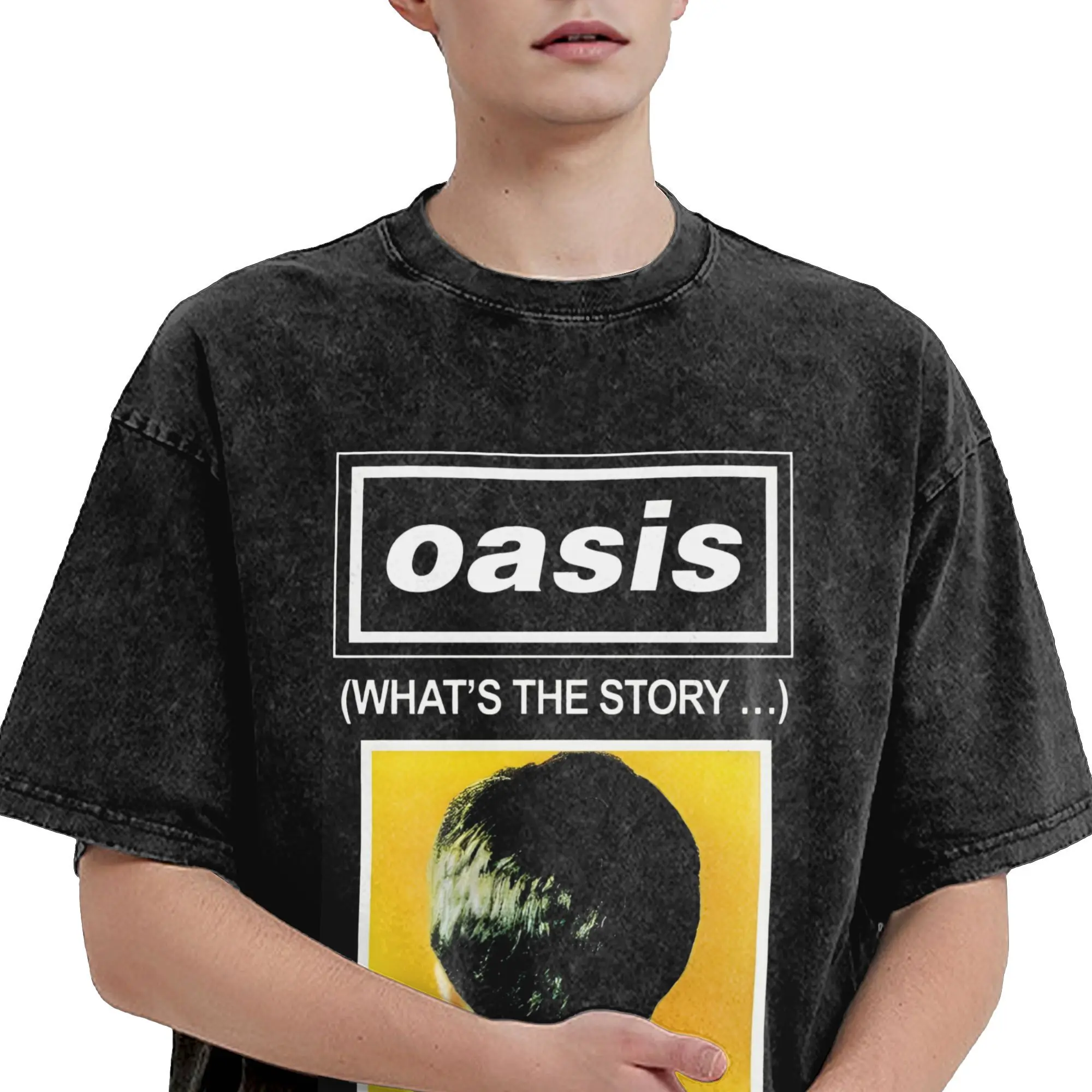 Винтажные потертые футболки в стиле ретро The Story O-Oasis Reunion для мужчин и женщин