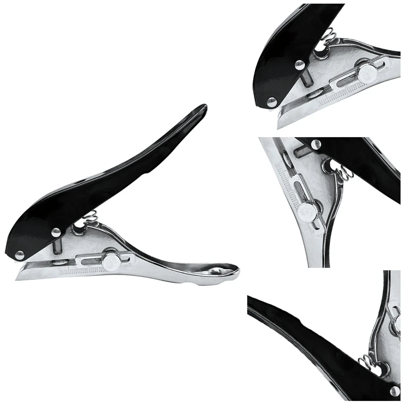 

2PCS Hand-Held Hole Puncher Edge Banding For Students Comes With Two Spare Springs