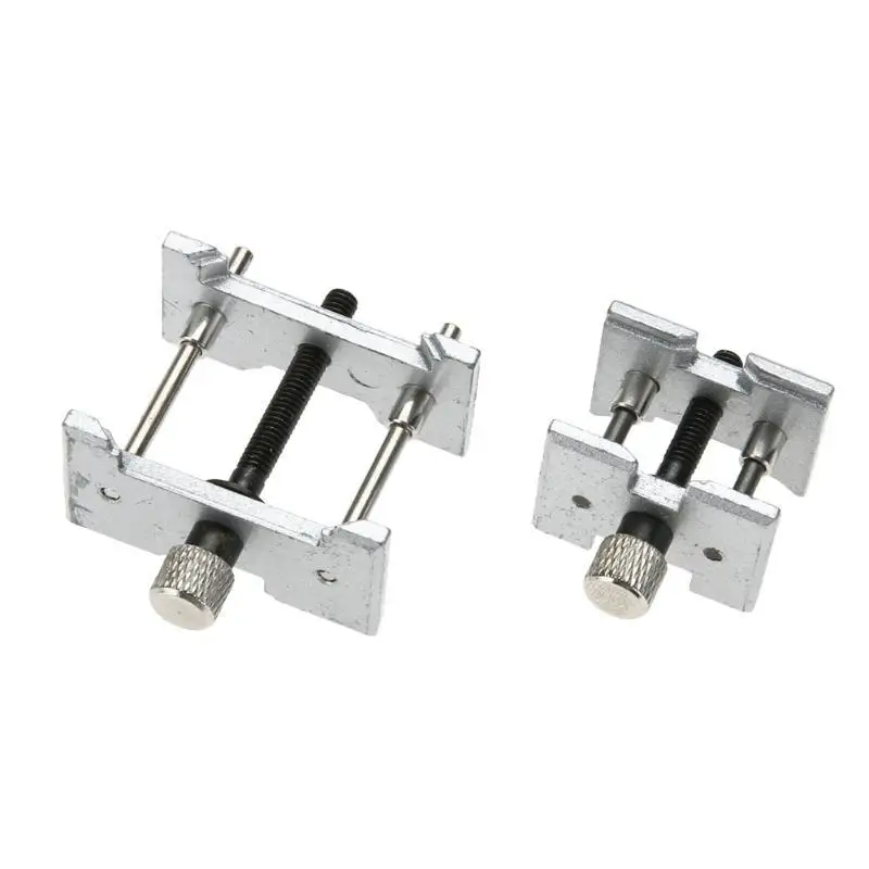 

2Pcs Metal Watch Movement Holder Clip Base Vise Clamp Watch Repair Maintenance Tool for Watchmaker