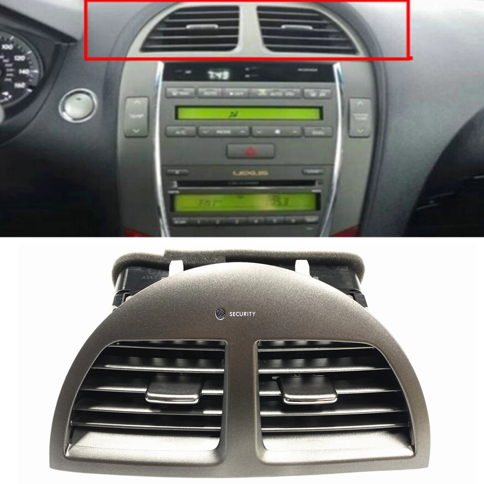 

Car Center Dashboard A/C Air Vent Outlet Assembly For Lexus ES350 2007-2009 Base Model Dash Panel Conditioning Fresh Grille Assy