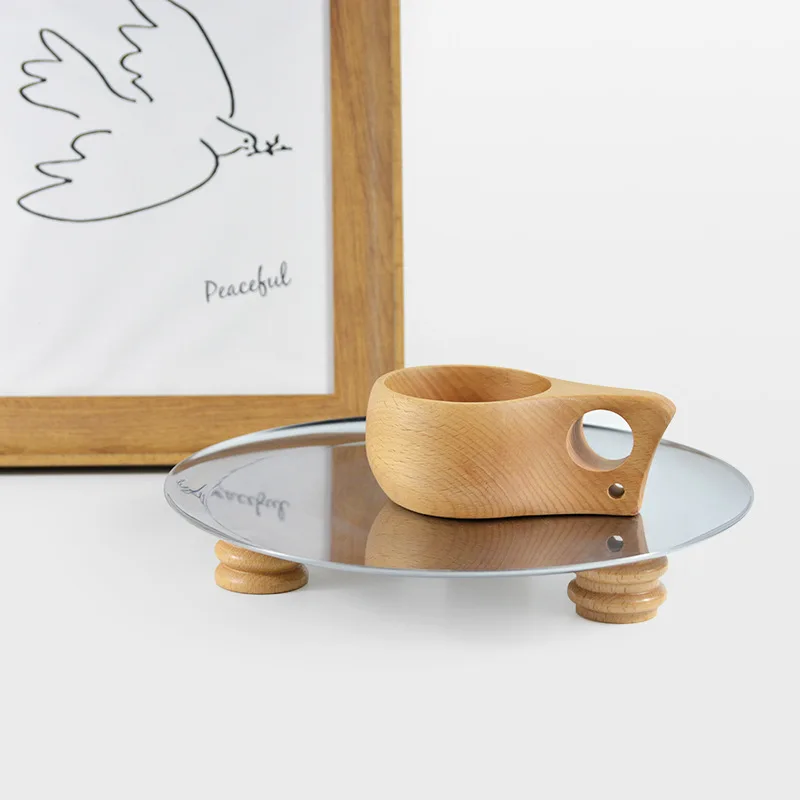 Металлический поднос из нержавеющей стали для украшения прямоугольный круглый