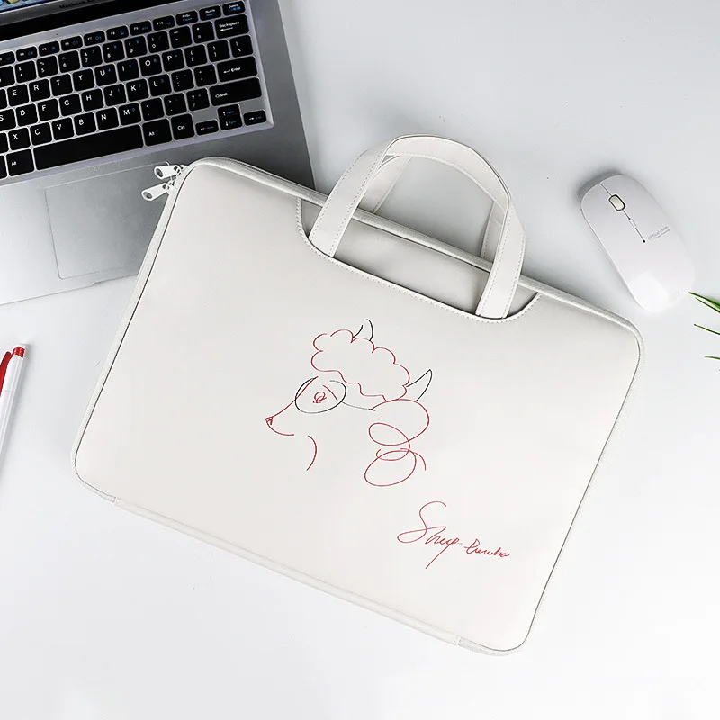 

Fashion Cartoon Women Men Laptop Bag High Quality Waterproof PU Laptop Hand Bag for 13/14inch Computer