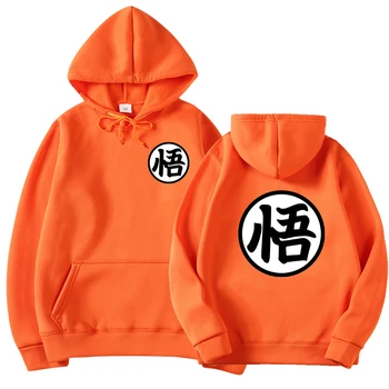 Newest Japanese Anime Hoodie Cosplay Saiyan Son harajuku Goku Pocket Hooded Sweatshirts Hoodies Men/Women 1