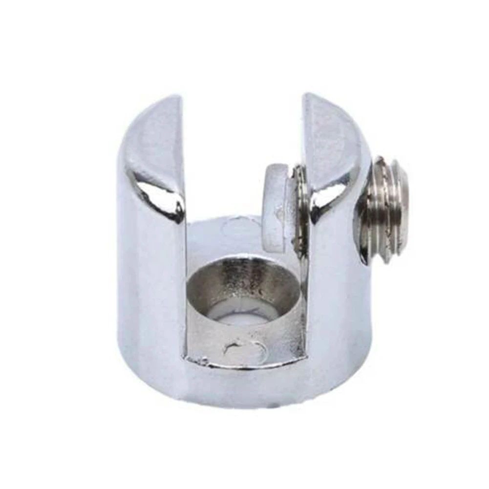 

10x 6-8mm Glass Shelf Support Clamp Brackets Clip Chrome Shelves Bathroom Mirror Tight Clips Holder Door Hardware
