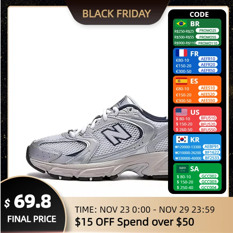 New Balance NB530 Удобная ткань из искусственной кожи Дышащие мужские и женские